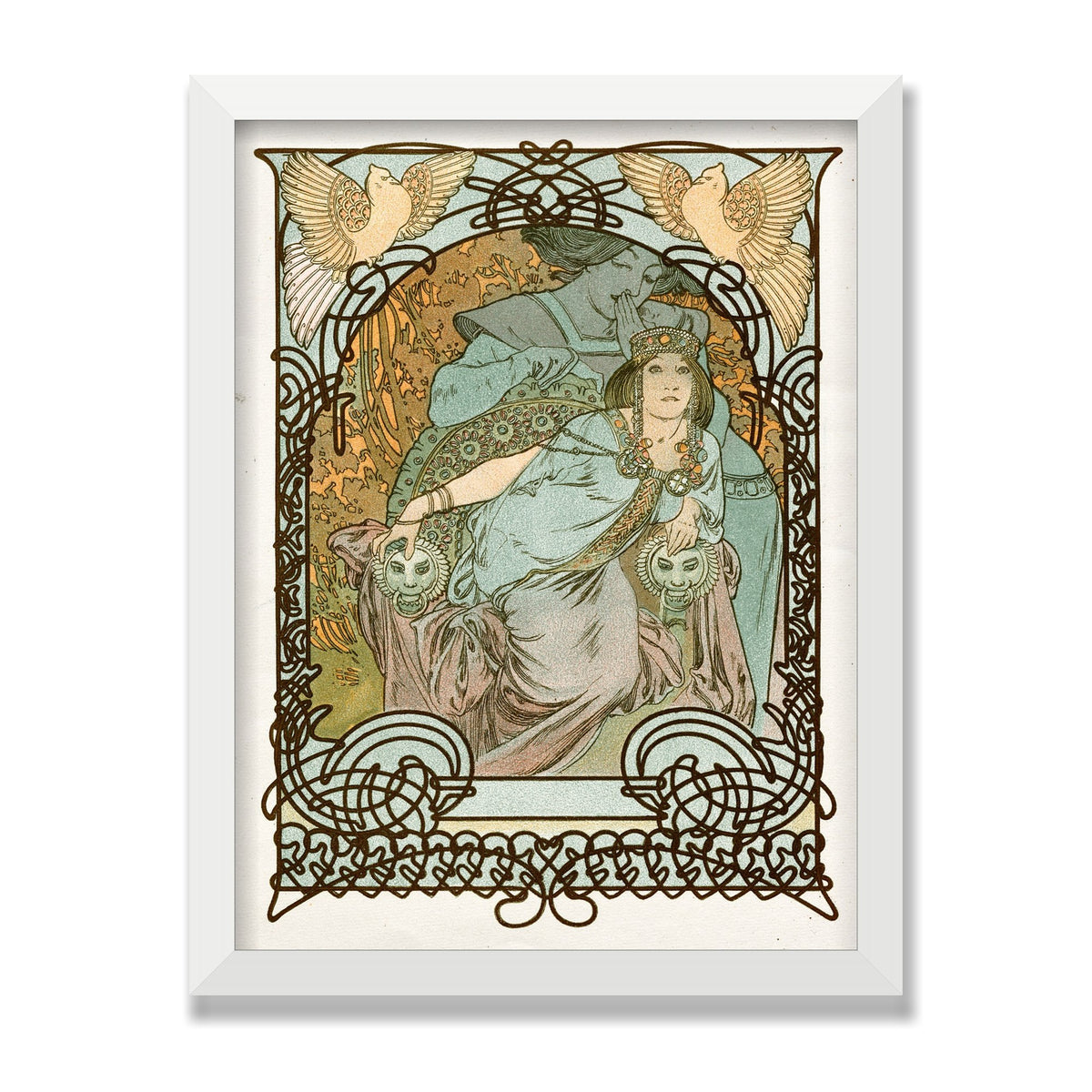 Ilsée, Princesse de Tripoli, 12 × 16 in, White Satin frame