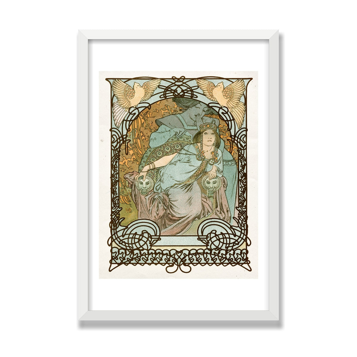 Ilsée, Princesse de Tripoli, 16 × 24 in, White Satin frame