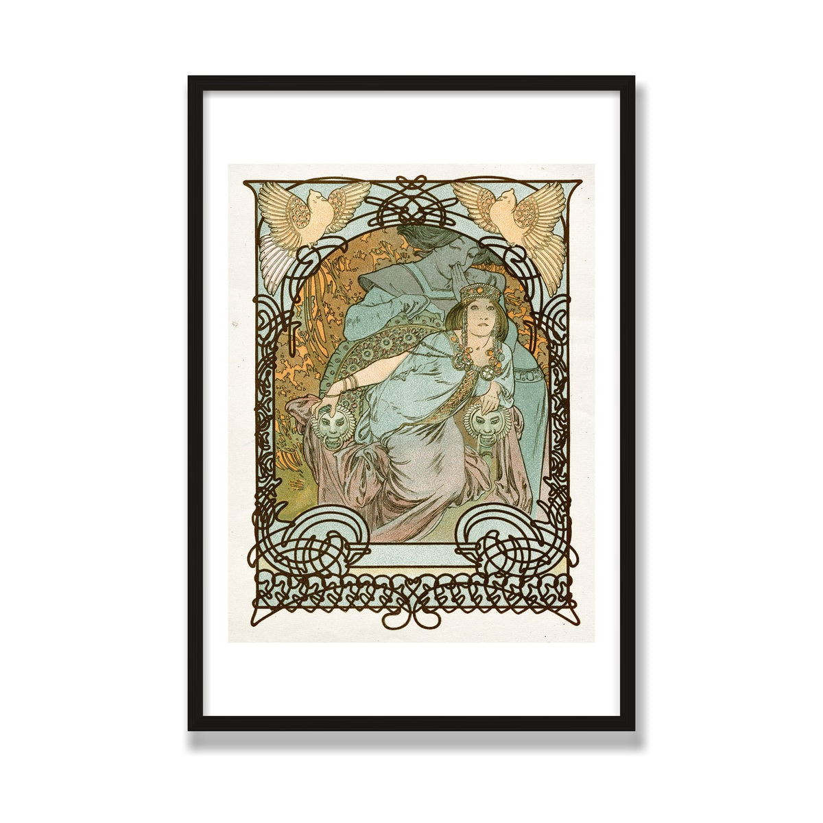 Ilsée, Princesse de Tripoli, 24 × 36 in, Black Oak frame