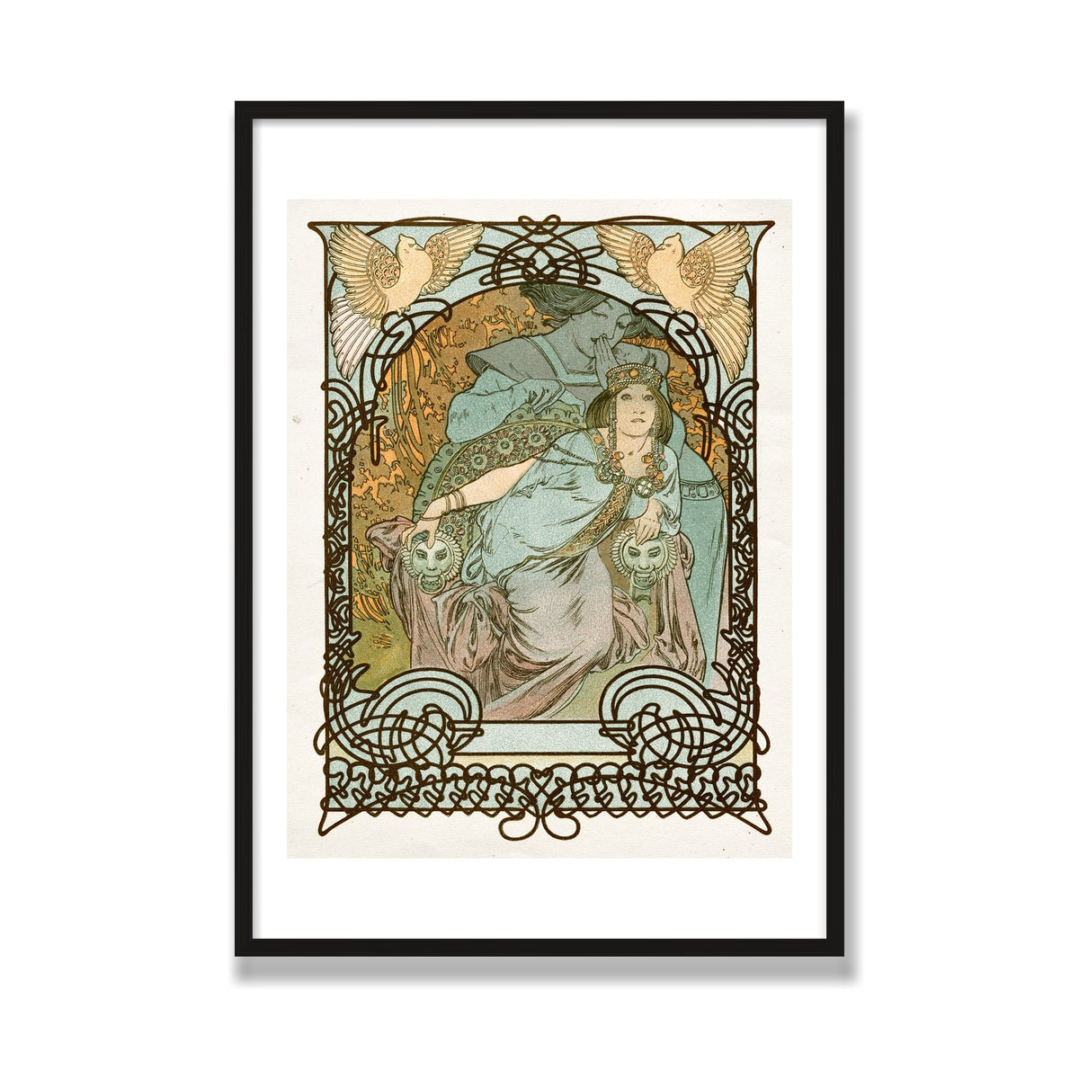Ilsée, Princesse de Tripoli, 28 × 40 in, Black Oak frame