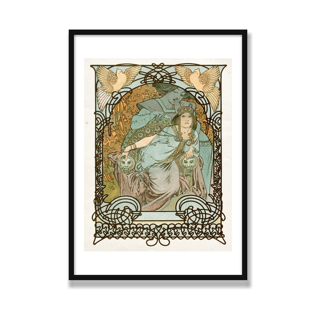 Ilsée, Princesse de Tripoli, 28 × 40 in, Black Satin frame