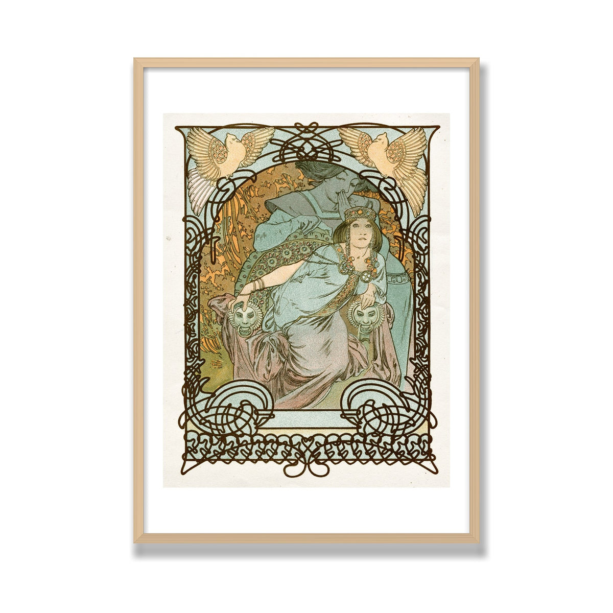 Ilsée, Princesse de Tripoli, 28 × 40 in, Natural Oak frame