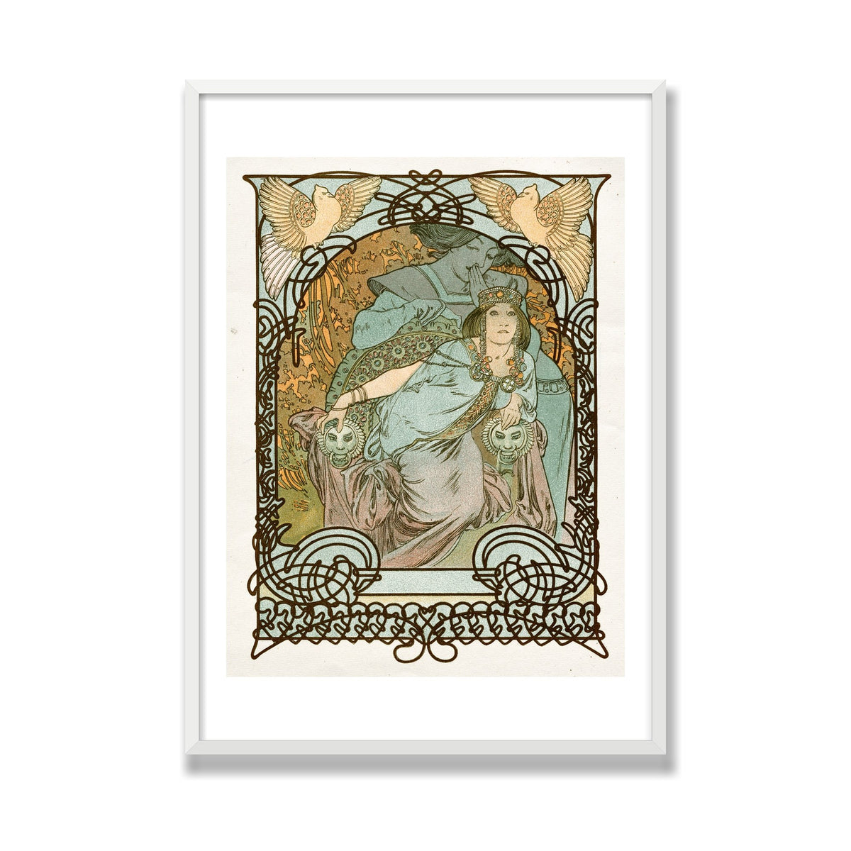 Ilsée, Princesse de Tripoli, 28 × 40 in, White Satin frame