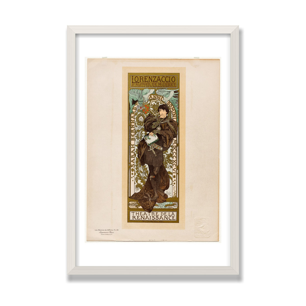 Lorenzaccio, 16 × 24 in, White Oak frame