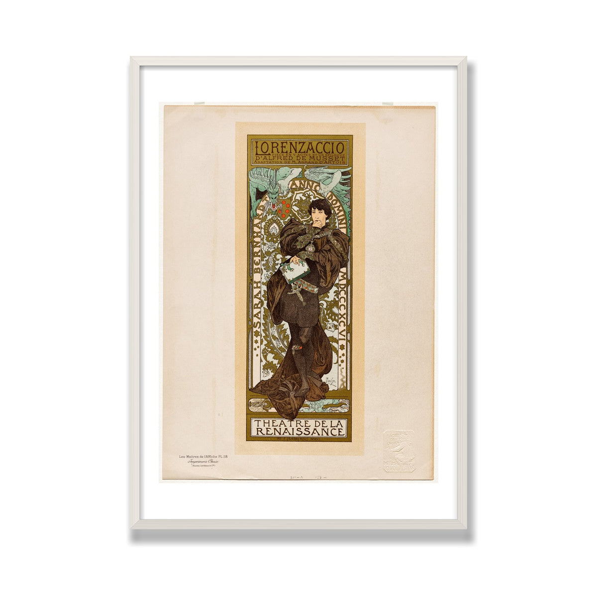 Lorenzaccio, 28 × 40 in, White Oak frame