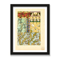Sweet Peas (Documents Décoratifs), 12 × 16 in, Black Oak frame