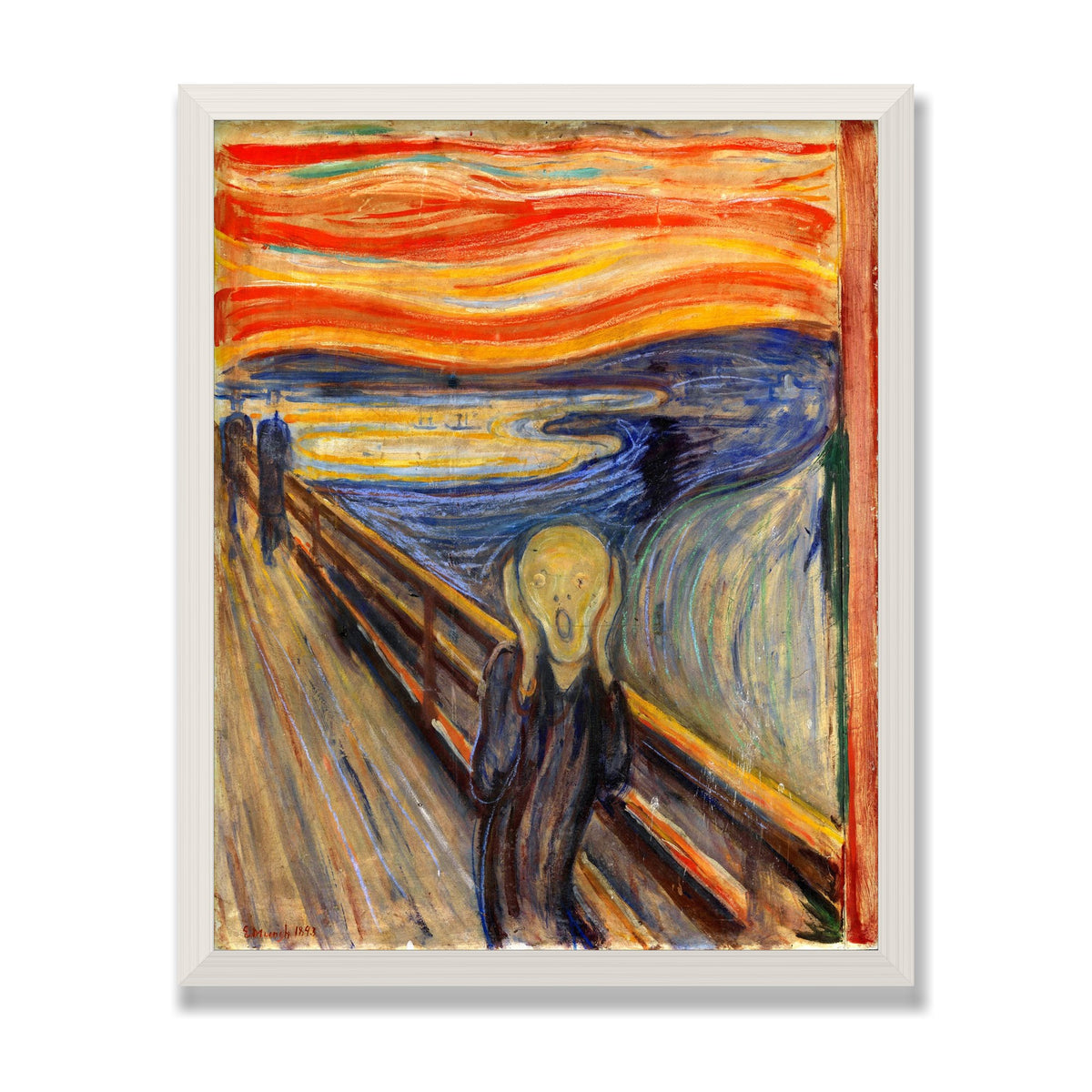 The Scream, 16 × 20 in, White Oak frame