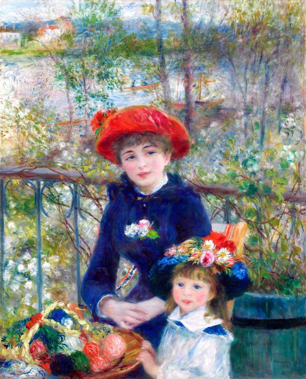 Two Sisters (On the Terrace), unframed artwork