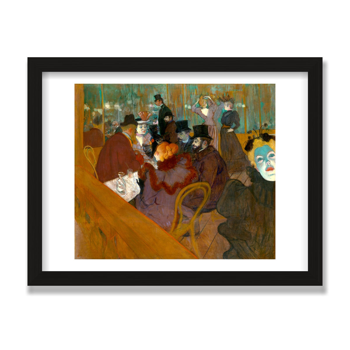At the Moulin Rouge, 12 × 16 in, Black Oak frame